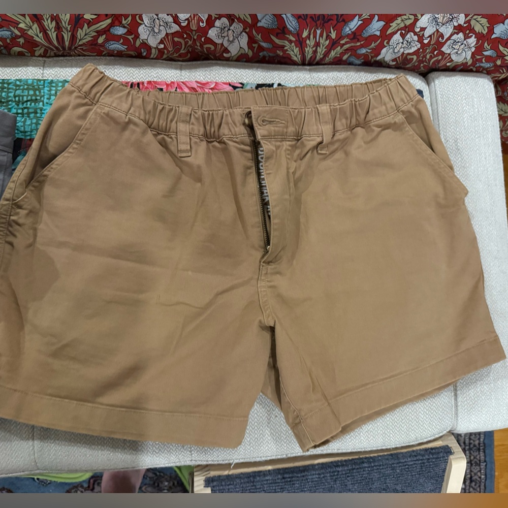 Chubbies Tan Flat Front Shorts for Effortless Style